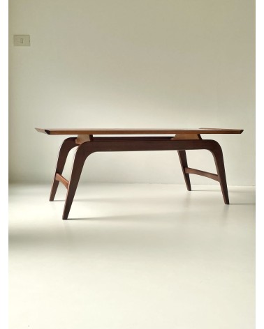Scandinavian vintage wood coffee table - 1960's Vintage by Kitatori Vintage design switzerland original