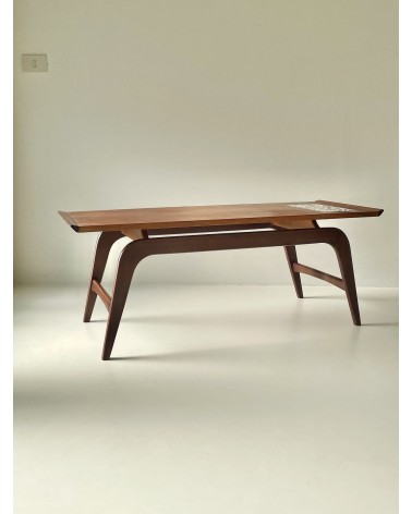 Scandinavian vintage wood coffee table - 1960's Vintage by Kitatori Vintage design switzerland original