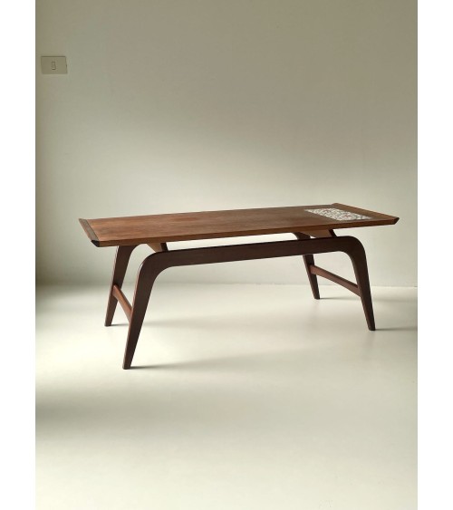 Table basse scandinave vintage en bois - Années 60 Vintage by Kitatori Vintage design suisse original
