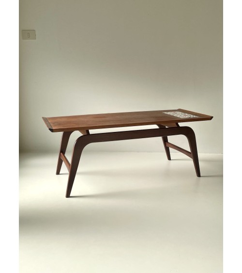 Scandinavian vintage wood coffee table - 1960's Vintage by Kitatori Vintage design switzerland original
