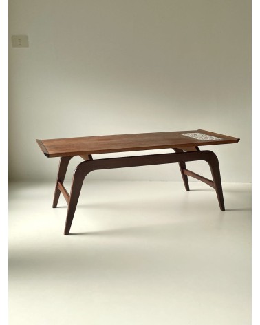 Scandinavian vintage wood coffee table - 1960's Vintage by Kitatori Vintage design switzerland original