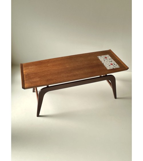 Scandinavian vintage wood coffee table - 1960's Vintage by Kitatori Vintage design switzerland original