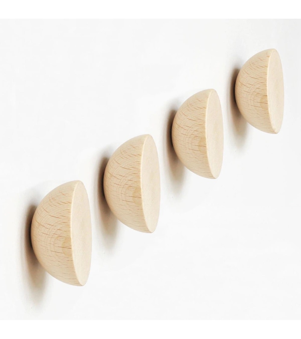 Wall Coat hook / knob in wood 5mm Paper