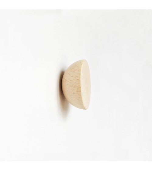 Wall Coat hook / knob in wood 5mm Paper