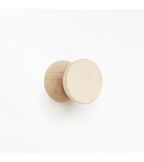 Geometric Wall Coat hook / knob in wood 5mm Paper