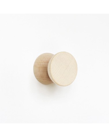 Geometric Wall Coat hook / knob in wood 5mm Paper