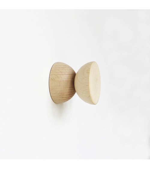 Geometric Wall Coat hook / knob in wood 5mm Paper
