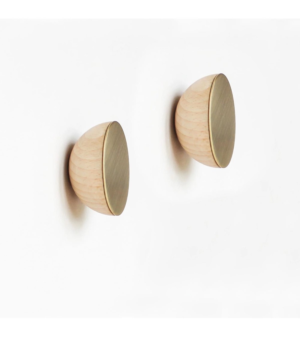 Kleiderhaken aus Holz und Messing 5mm Paper Kitatori Schweiz kaufen
