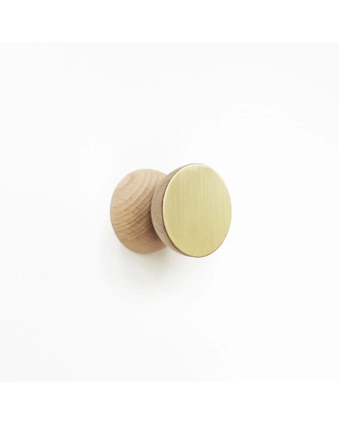 Geometrischer Kleiderhaken aus Holz und Messing 5mm Paper Kitatori Schweiz kaufen