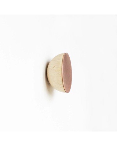 Wood and Copper Coat hook / knob 5mm Paper
