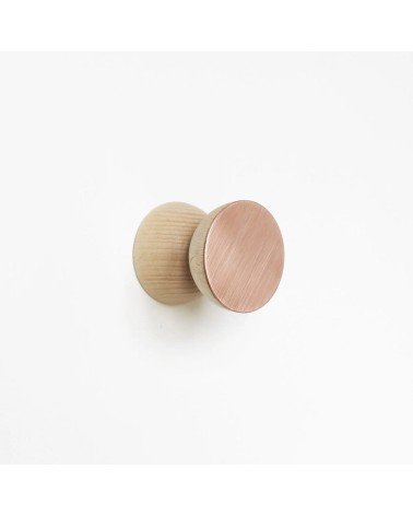 Geometrischer Kleiderhaken aus Holz und Kupfer 5mm Paper Kitatori Schweiz kaufen