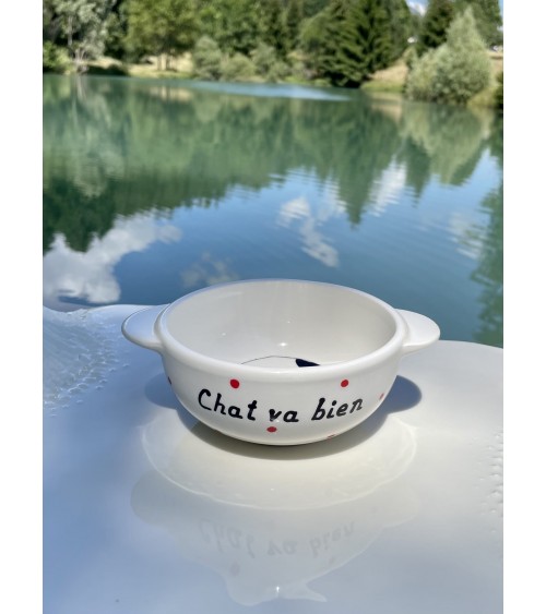 Breton Bowl - Chat va bien Faïencerie Nistar ramen salad fruit pasta soup cereal ceramic bowl