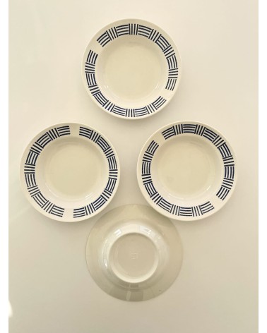 4 Assiettes creuses - Zik Konakovo - Vintage Vintage by Kitatori Kitatori - Concept Store d'Art et de Design design suisse or...