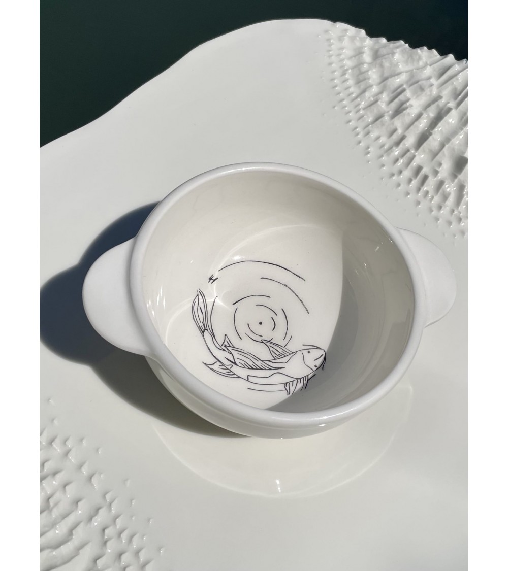 Bretonische Schale - Mimi Koi Faïencerie Nistar Müslischale Suppenschale Salatschale Apero Salat kaufen