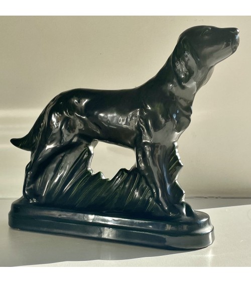 Sculpture en faience - Chien - Vintage kitatori meuble vintage shop online boutique suisse