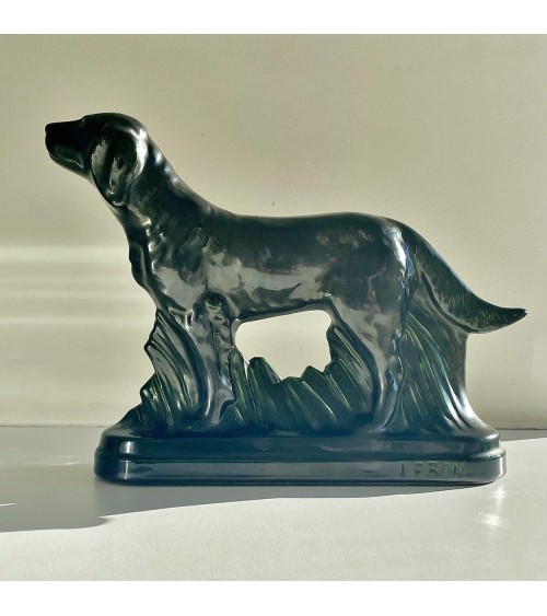 Sculpture en faience - Chien - Vintage kitatori meuble vintage shop online boutique suisse
