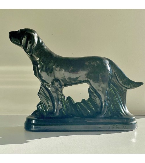 Sculpture en faience - Chien - Vintage kitatori meuble vintage shop online boutique suisse