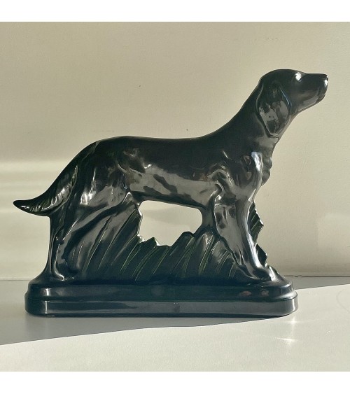 Sculpture en faience - Chien - Vintage kitatori meuble vintage shop online boutique suisse