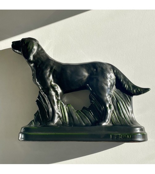 Earthenware sculpture - Hunting dog - Vintage kitatori switzerland vintage furniture design classics