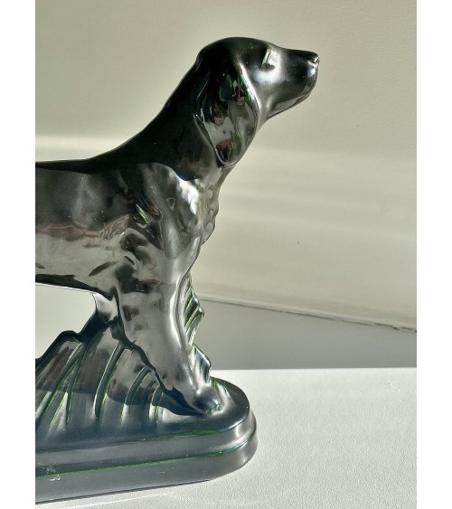 Sculpture en faience - Chien - Vintage kitatori meuble vintage shop online boutique suisse