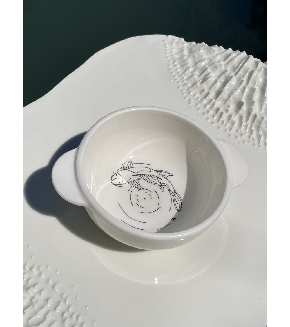 Bretonische Schale - Mimi Koi Faïencerie Nistar Müslischale Suppenschale Salatschale Apero Salat kaufen