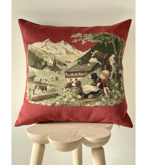 Mountain scenery - Cushion cover Yapatkwa Cushion design switzerland original