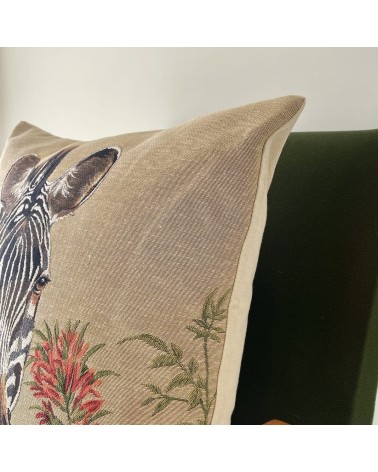 Zebra con fiori - Copricuscini divano Yapatkwa cuscini decorativi per sedie cuscino eleganti