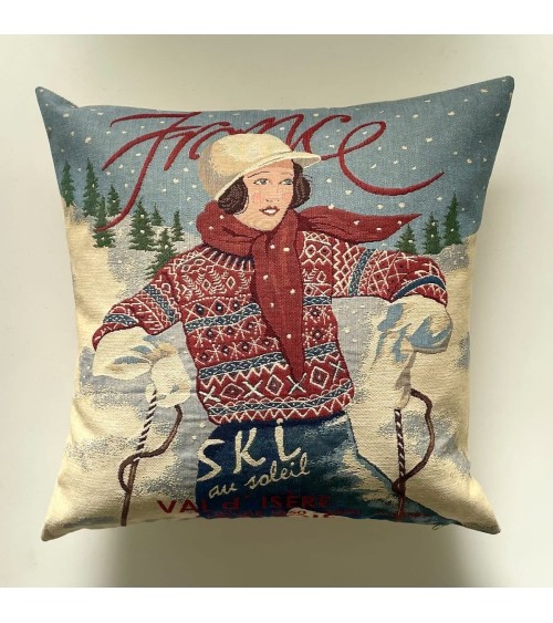Ski au soleil - Copricuscini divano Yapatkwa cuscini decorativi per sedie cuscino eleganti