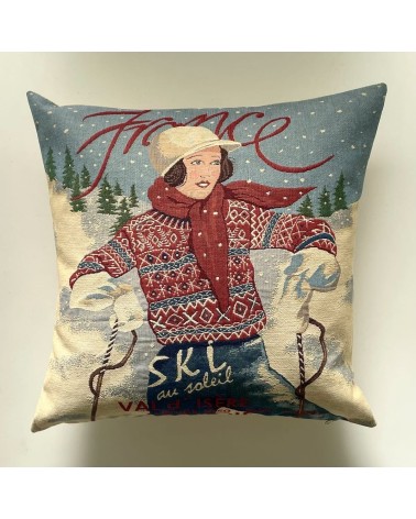 Ski au soleil - Cushion cover Yapatkwa best throw pillows sofa cushions covers decorative