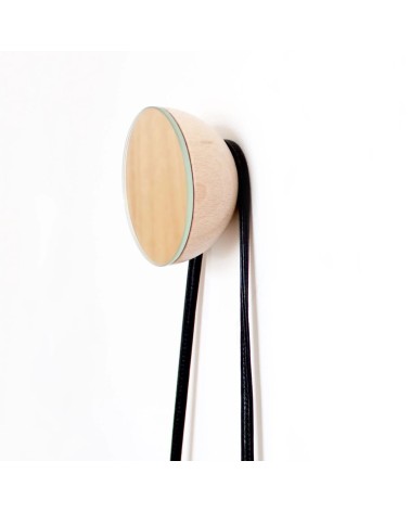 Wood Wall Coat hook / knob with mirror 5mm Paper