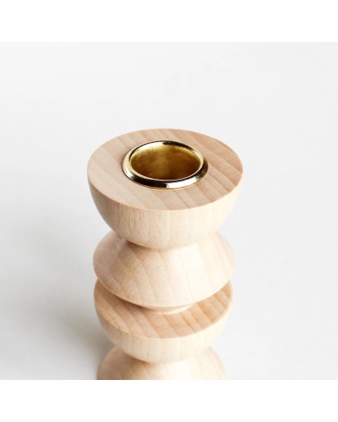 Totem 3 - Wooden candle holder 5mm Paper tealight candle house design