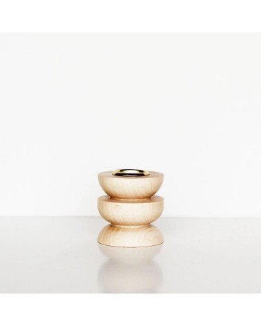 Petit Totem 4 - Bougeoir en bois 5mm Paper porte bougie design designer