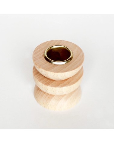 Petit Totem 4 - Bougeoir en bois 5mm Paper porte bougie design designer