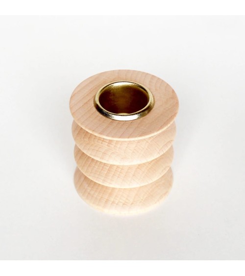 Small Totem 2 - Wood candle holder 5mm Paper tealight candle house design