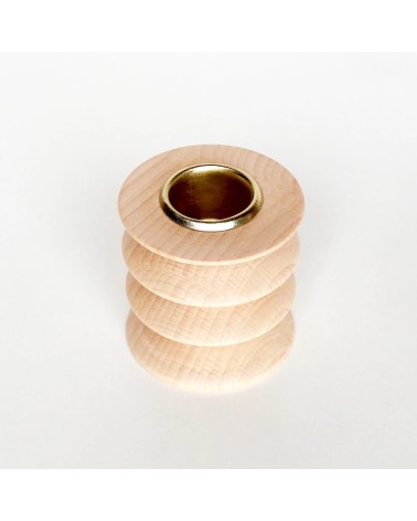 Petit Totem 2 - Bougeoir en bois 5mm Paper porte bougie design designer