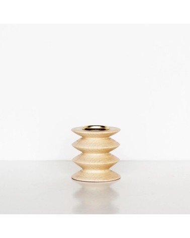Petit Totem 2 - Bougeoir en bois 5mm Paper porte bougie design designer