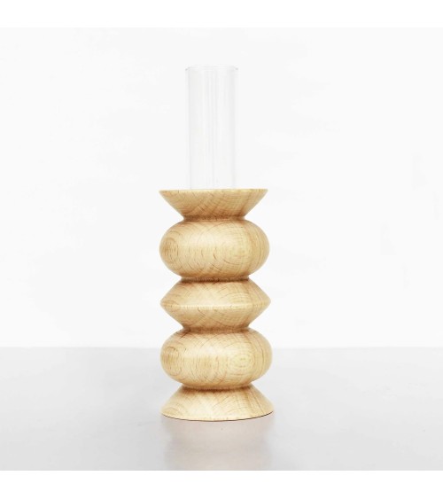 Totem 5 - Wooden vase 5mm Paper Vases design switzerland original