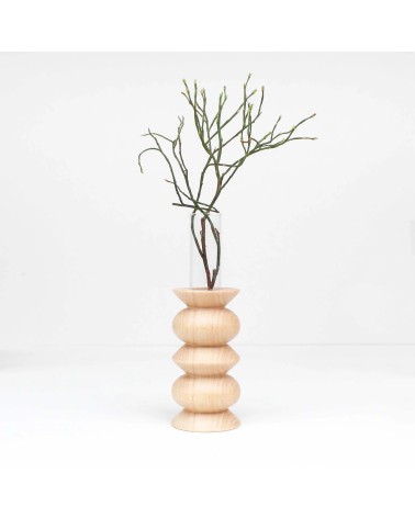 Totem 5 - Vase aus Holz 5mm Paper vasen deko blumenvase blume vase design dekoration spezielle schöne kitatori schweiz kaufen
