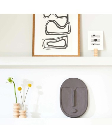 Totem 5 - Vase en bois 5mm Paper design fleur décoratif original kitatori suisse