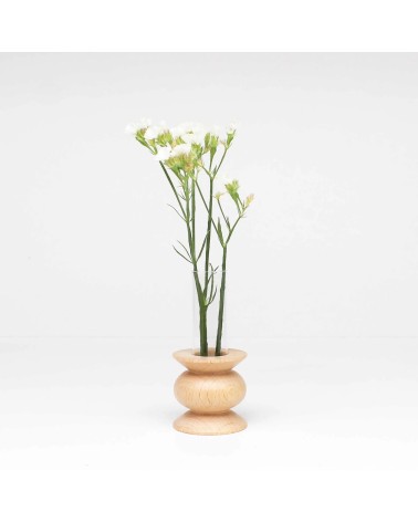 Petit Totem 5 - Vase en bois 5mm Paper design fleur décoratif original kitatori suisse