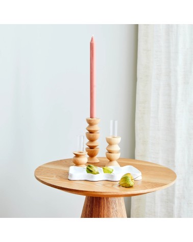 Small Totem 5 - Wooden vase 5mm Paper table flower living room vase kitatori switzerland