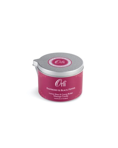 Framboise et poivre noir - Bougie huile de massage professionnelle bougies massantes suisse