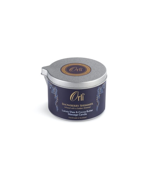 Myrtille - Bougie huile de massage scintillante professionnelle bougies massantes suisse