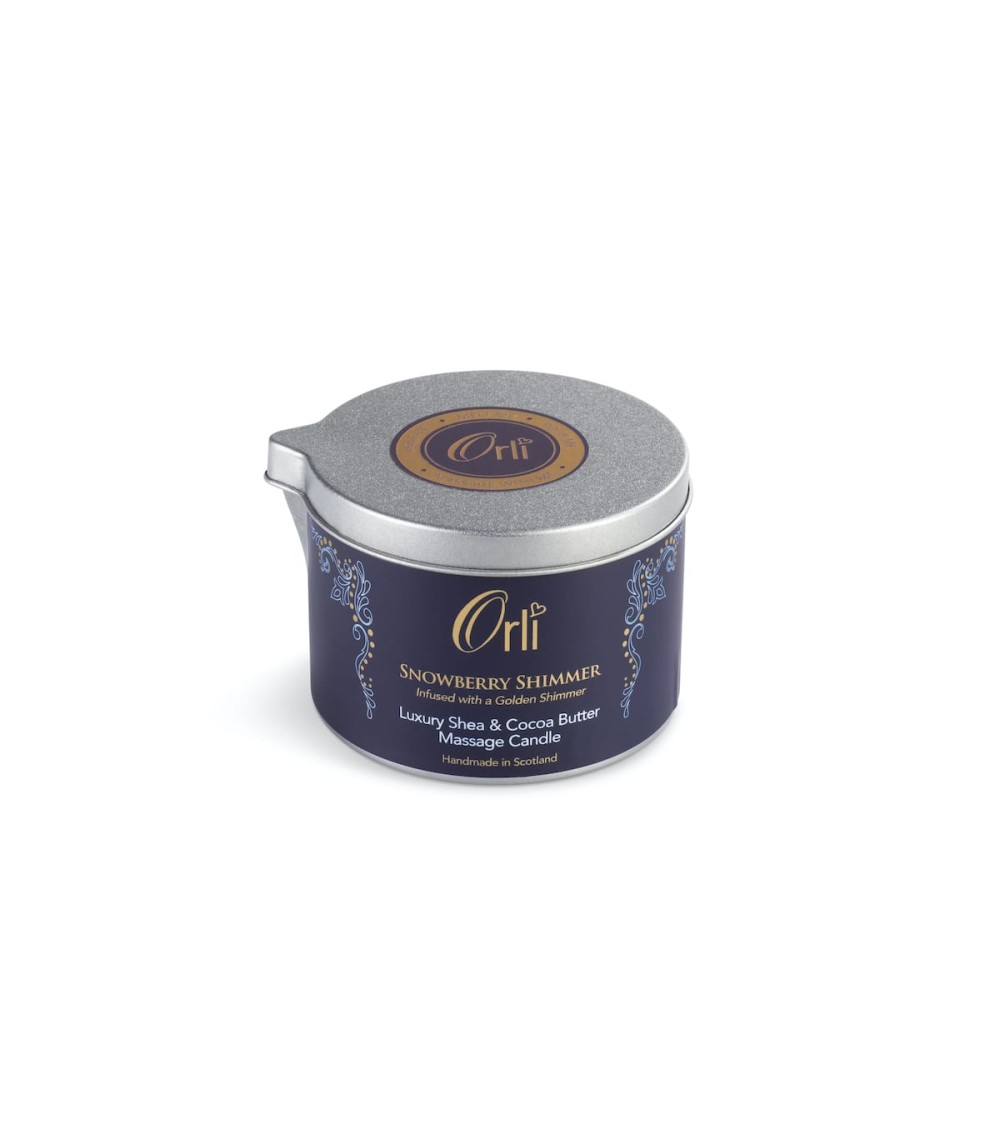 Snowberry Shimmer - Bougie huile de massage scintillante professionnelle bougies massantes suisse
