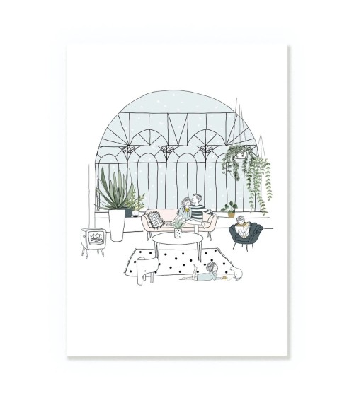 Greeting Card - Winter garden My Lovely Thing happy birthday wishes for a good friend congratulations cards