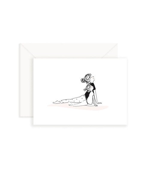 Grußkarte - Yoga - Kobra-Haltung My Lovely Thing Grußkarten design Schweiz Original