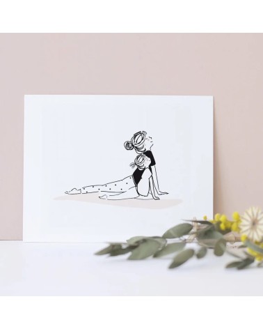 Greeting Card - Yoga - Cobra pose My Lovely Thing happy birthday wishes for a good friend congratulations cards