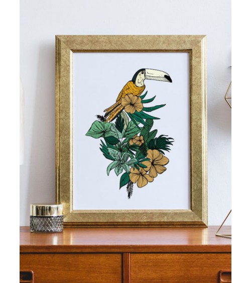 Art Print - Toucan Les Béguins by Pupa Posters design switzerland original