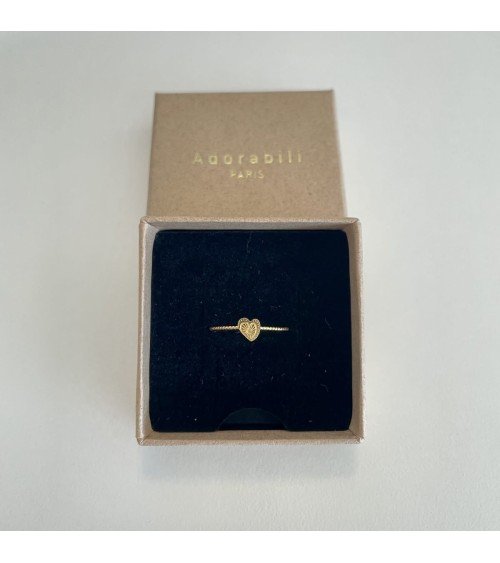 Anello Cuore Messico - Anello regolabile placcato oro Adorabili Paris eleganti particolari da donna bambina