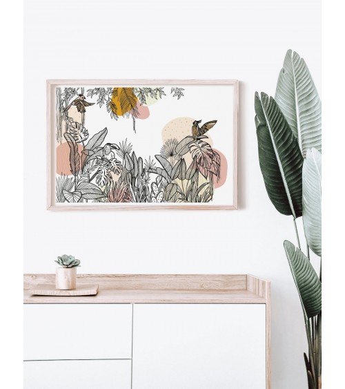 Dschungel - Poster, Kunstdrucke, Wanddeko Olala by Pupa online bestellen shop store kunstdrucke kaufen wandposter artposter k...